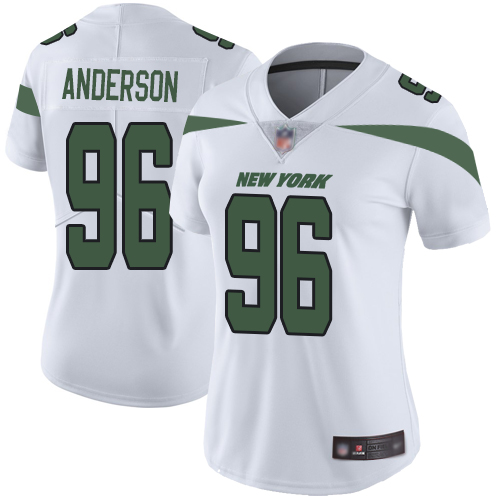 New York Jets Limited White Women Henry Anderson Road Jersey NFL Football 96 Vapor Untouchable